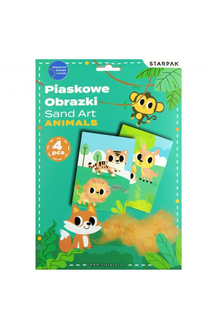 Zestaw kreatywny piaskowe obrazki Animals STARPAK 549172