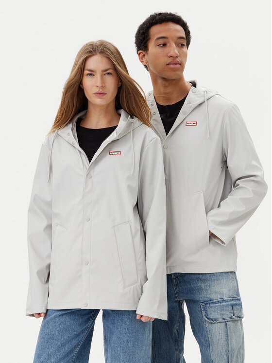 Hunter Kurtka przeciwdeszczowa Izzy Unisex HARU0012251 Szary Regular Fit