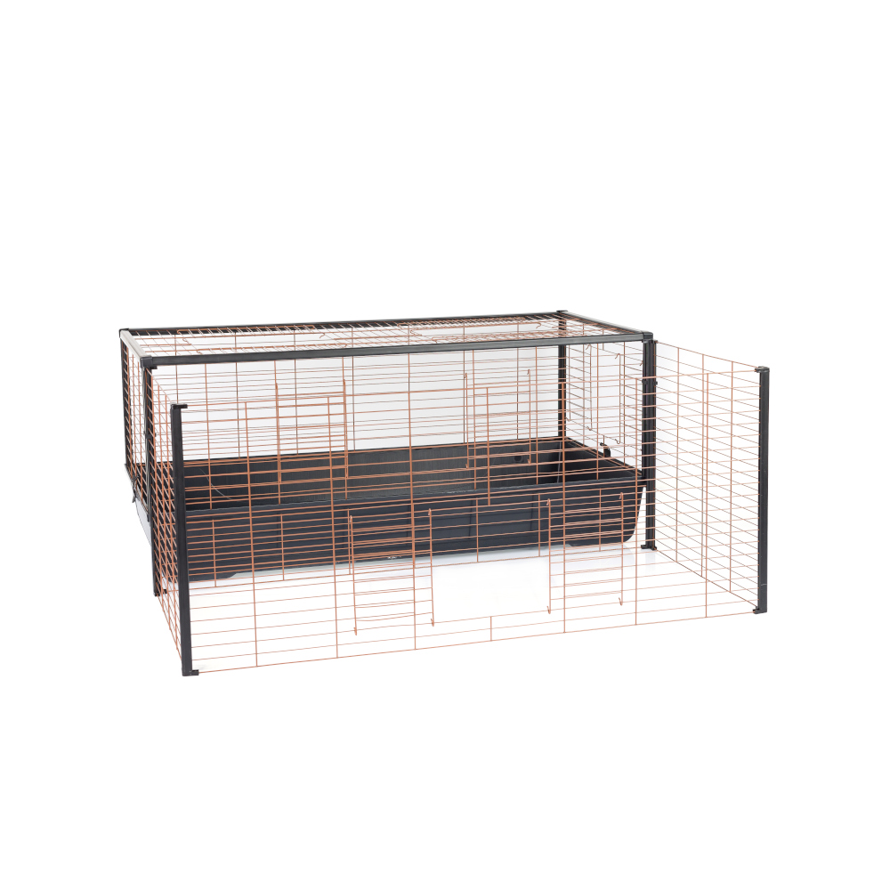 Interzoo klatka dla królików 120 z rozszerzeniem - Dł. x szer. x wys.: 118 x 116 x 50 cm