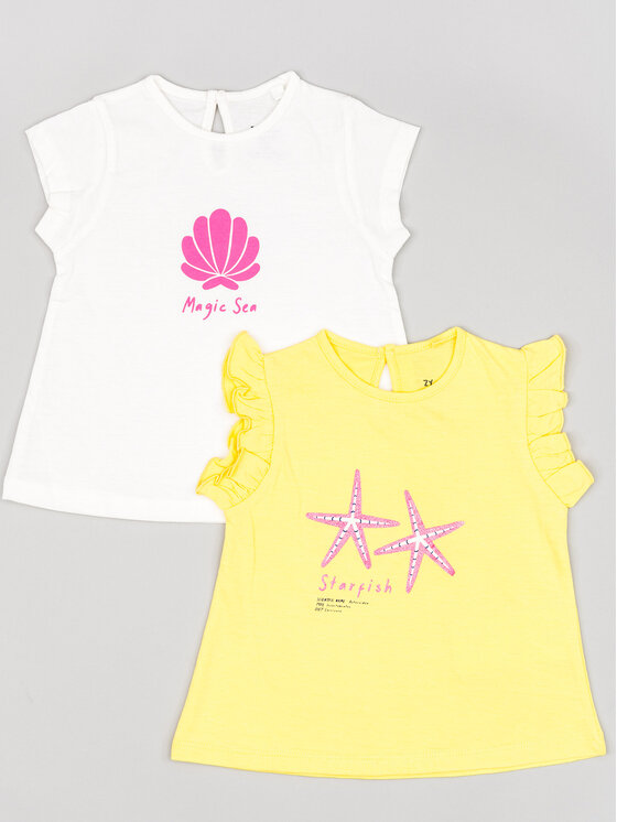 Zippy Komplet t-shirtów ZBGAP0303 23014 Kolorowy Regular Fit