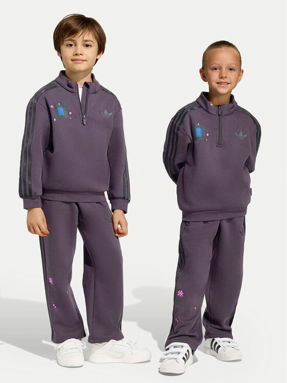 adidas Dres Minecraft KC6834 Fioletowy Loose Fit