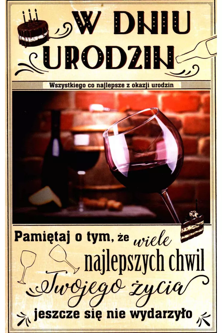 Kartka okolicznościowa Urodziny U62