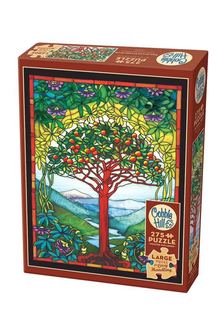 Puzzle 275 el. XL Witraż: Drzewo życia