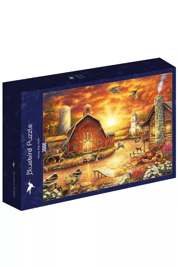 Puzzle 3000 el. Zachód słónca na wsi, Chuck Plisson