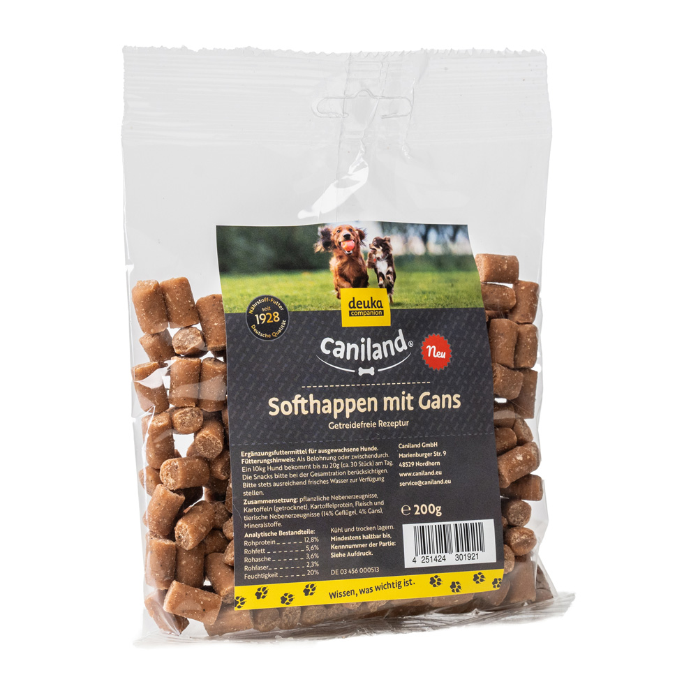 Caniland, miękkie przysmaki bezzbożowe, z gęsiną - 200 g