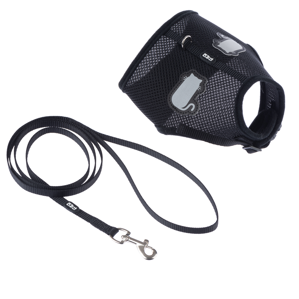 TIAKI, szelki + smycz dla kota Comfy - Obwód brzucha : 28 - 38 cm miniaturka