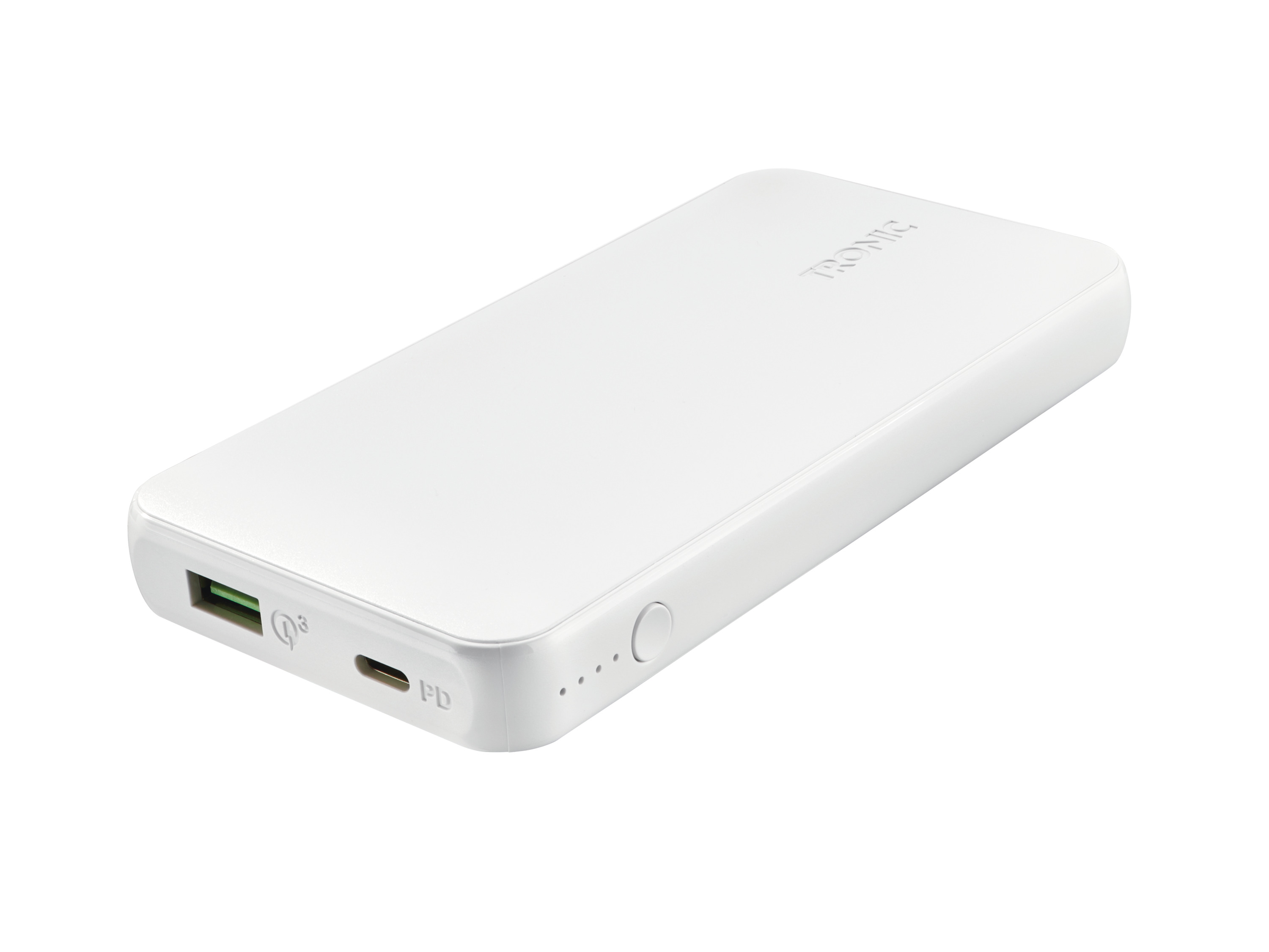 TRONIC® Powerbank, akumulator litowo-jonowy 10 000 mAh, z funkcją zasilania (Biały)