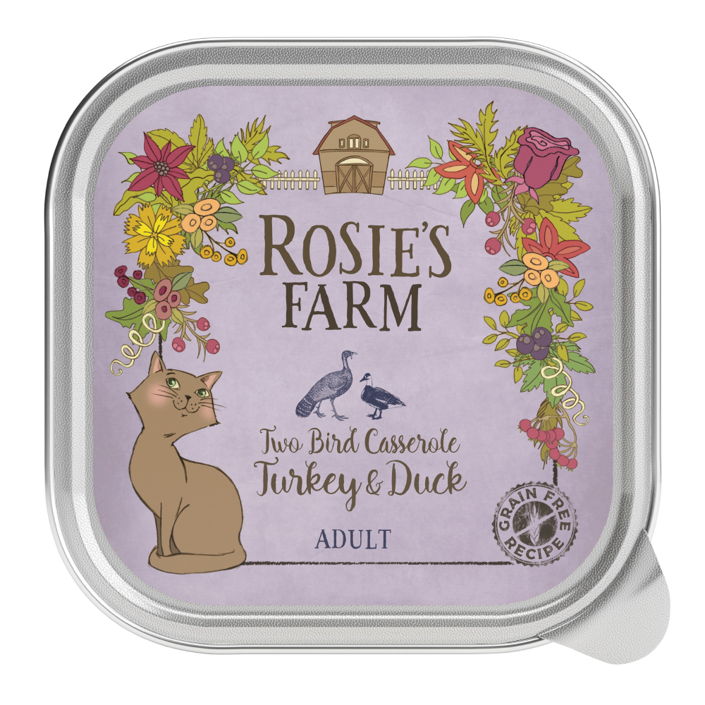Rosie's Farm Adult, 16 x 100 g - Indyk i kaczka