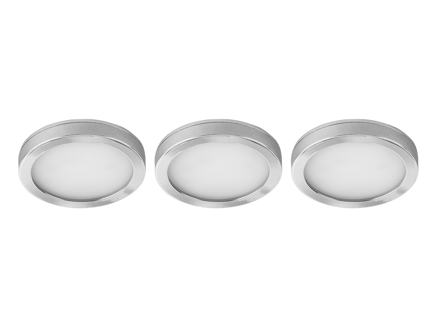 LIVARNO home Oprawa podszafkowa LED 4,5 W, 1 lub 3 sztuki (Zestaw 3 sztuk, okrągły)
