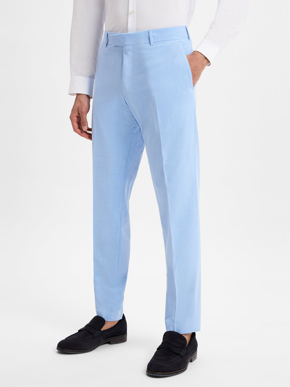 Strellson Męskie spodnie modułowe - Melwin Mężczyźni Slim Fit niebieski, 102