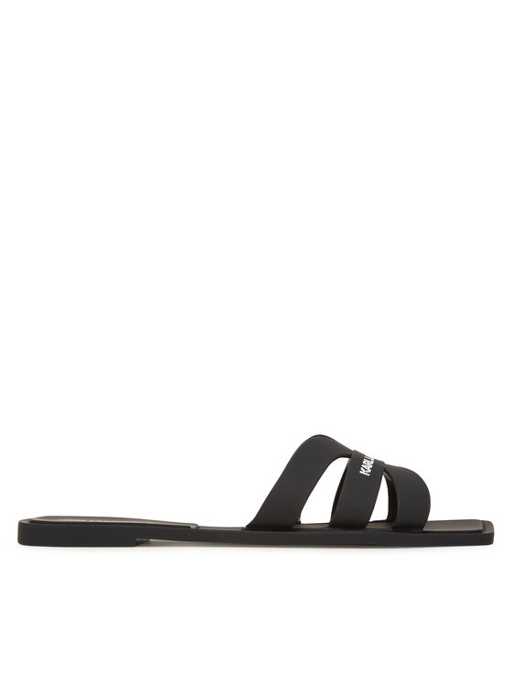 KARL LAGERFELD Klapki Jelly IV KL80025 Czarny