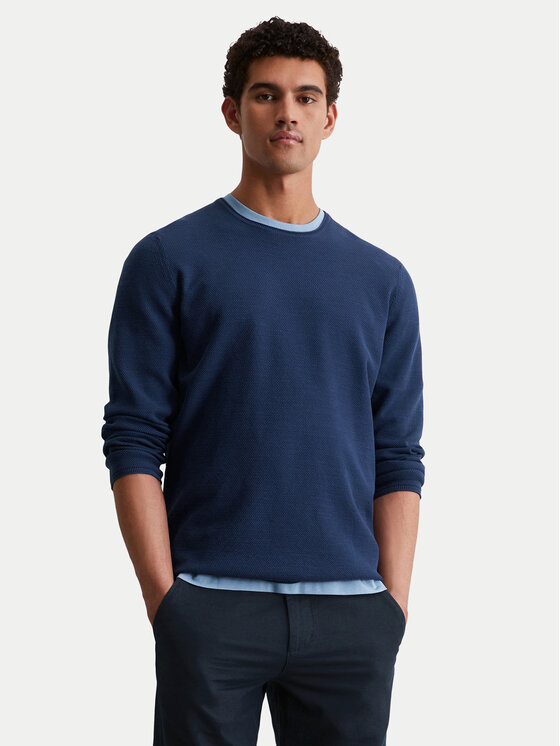 Marc O'Polo Sweter 526 5023 60080 Granatowy Regular Fit