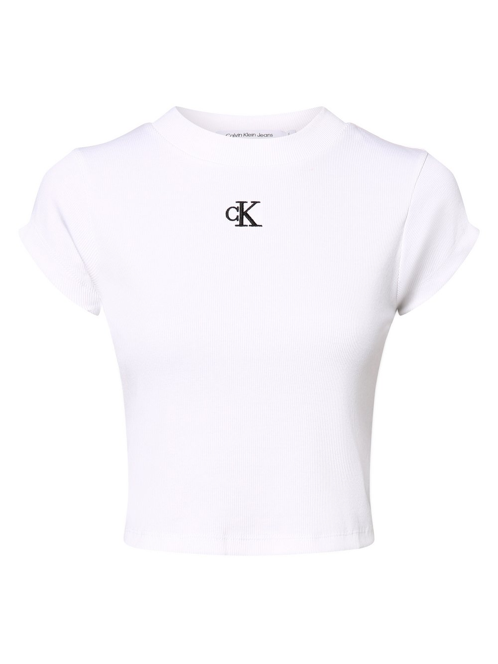 Calvin Klein Jeans Koszulka damska Kobiety Bawełna biały, XS