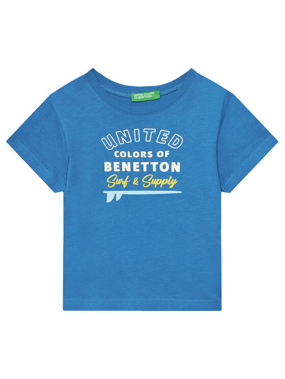 United Colors Of Benetton T-Shirt 3I1XG10JO Niebieski Regular Fit