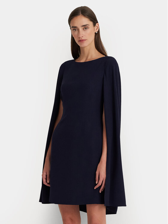 Lauren Ralph Lauren Sukienka koktajlowa 253855210007 Granatowy Relaxed Fit