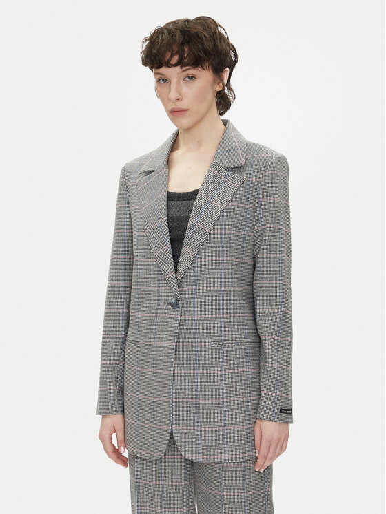 Pepe Jeans Marynarka Flavia PL402503 Szary Regular Fit
