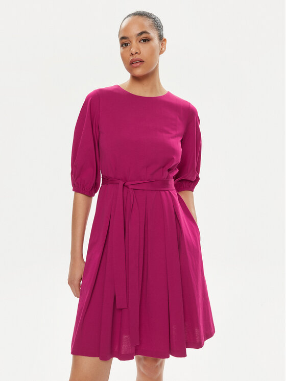Weekend Max Mara Sukienka koktajlowa Jumbo 2415621072650 Różowy Regular Fit