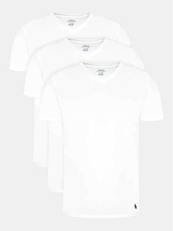 Polo Ralph Lauren Komplet t-shirtów 714936903001 Biały Slim Fit