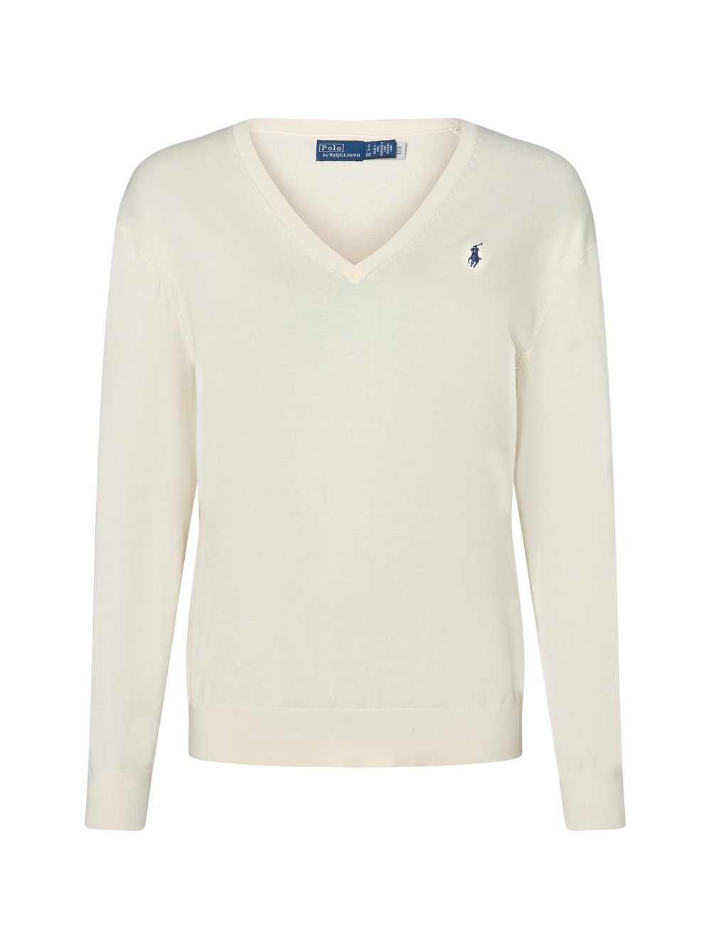 Polo Ralph Lauren Sweter damski z dzianiny Kobiety Bawełna biały jednolity, M