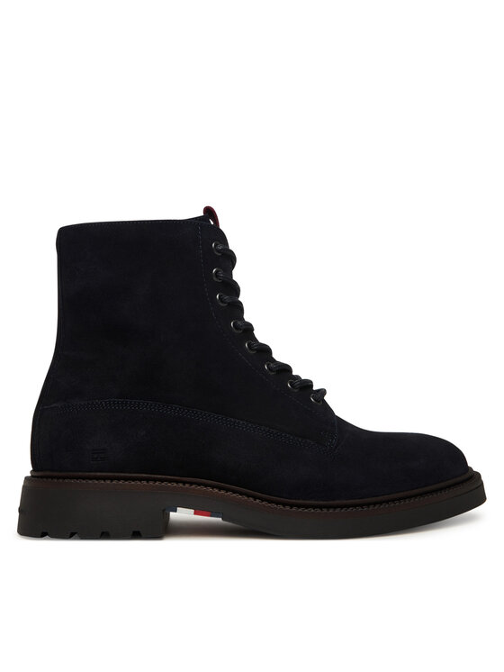 Tommy Hilfiger Kozaki Comfort Lwt FM0FM05594 Granatowy