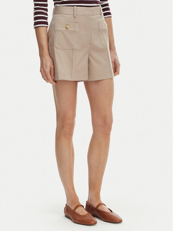 Tommy Hilfiger Szorty materiałowe WW0WW49592 Beżowy Regular Fit