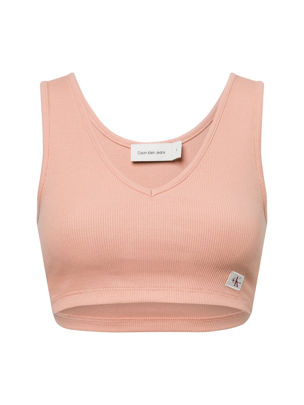 Calvin Klein Jeans Damski crop top Kobiety Bawełna różowy|pomarańczowy, XS