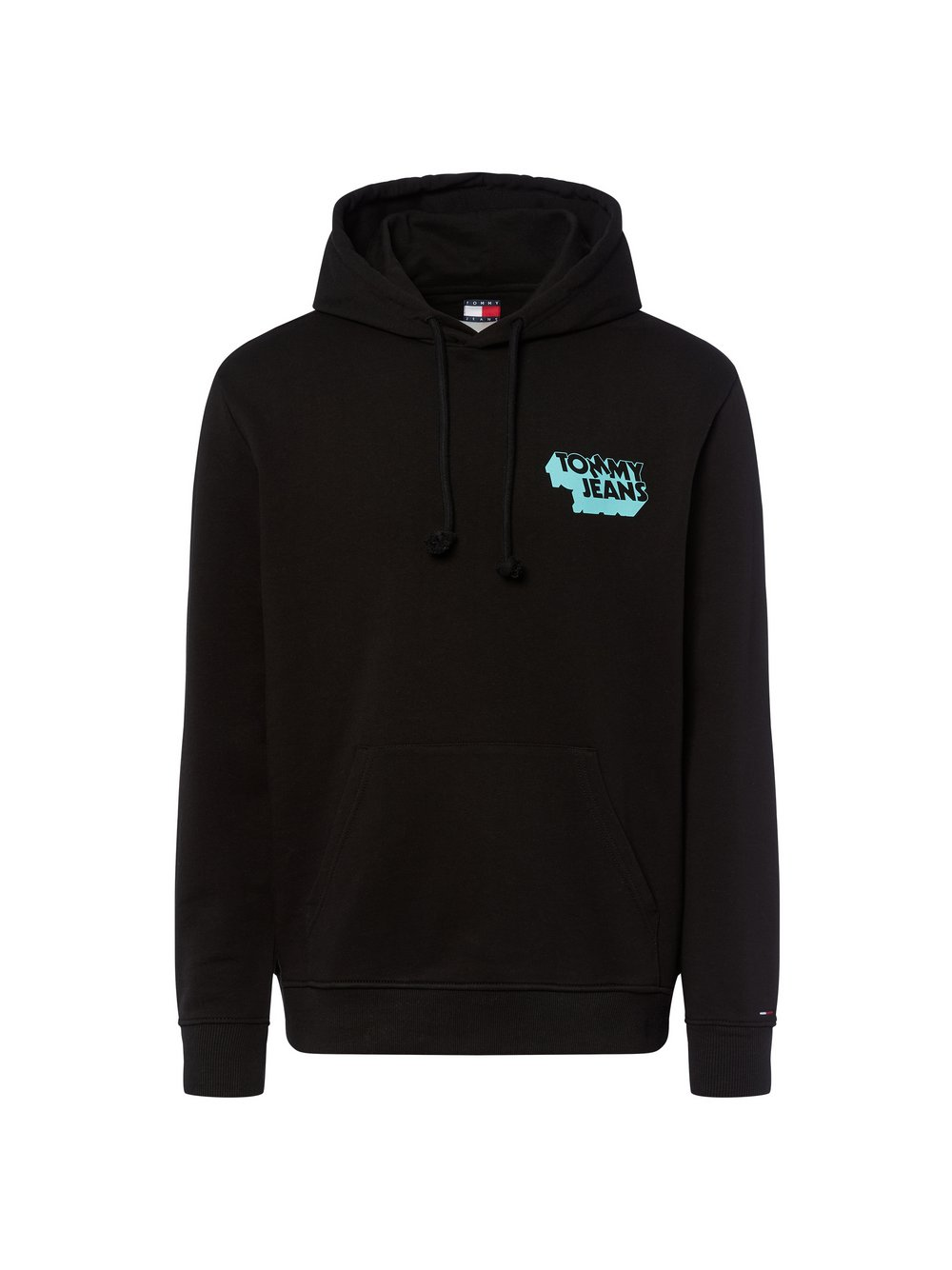 Tommy Jeans Męska bluza z kapturem Mężczyźni Bawełna czarny, L