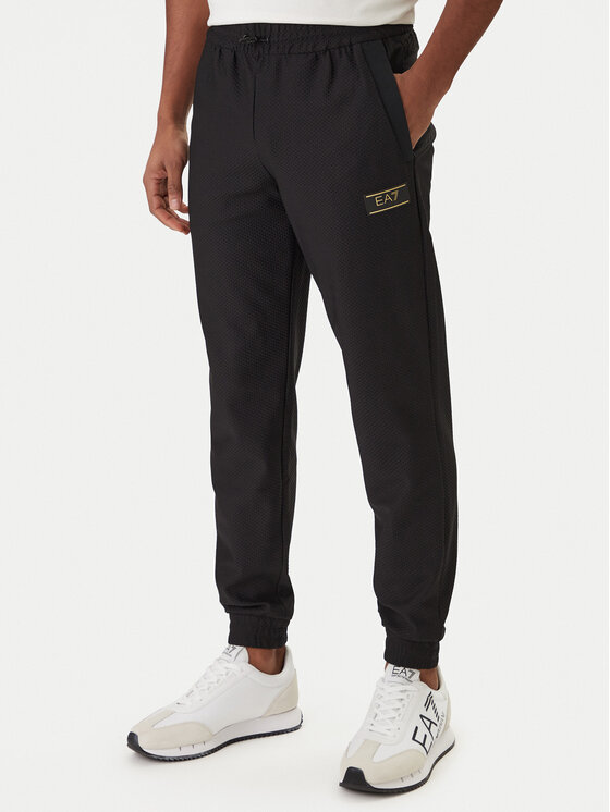 EA7 Emporio Armani Spodnie dresowe 7M001341 AF21099 Czarny Regular Fit