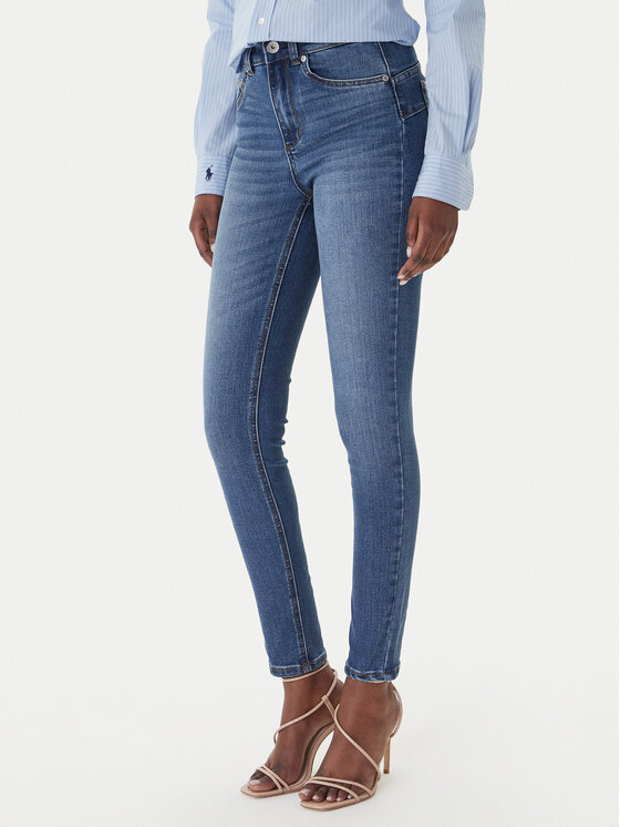 Liu Jo Jeansy UA6013 D0318 Granatowy Slim Fit