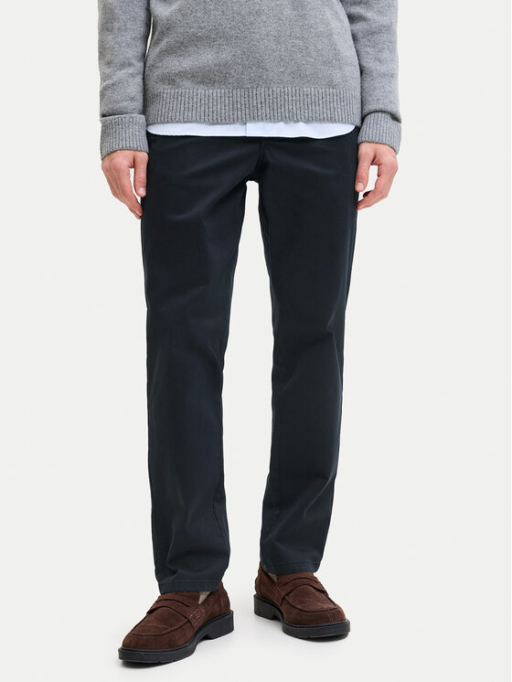 Jack & Jones Chinosy Stollie 12292970 Granatowy Regular Fit