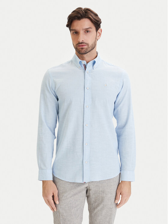 Jack & Jones Koszula Blusummer 12293269 Błękitny Regular Fit
