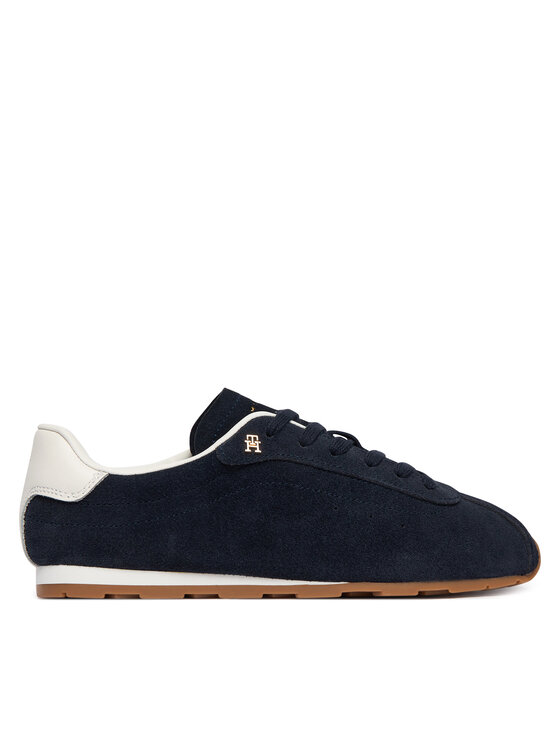 Tommy Hilfiger Sneakersy Th Bella Low Runner Suede FW0FW09189 Granatowy