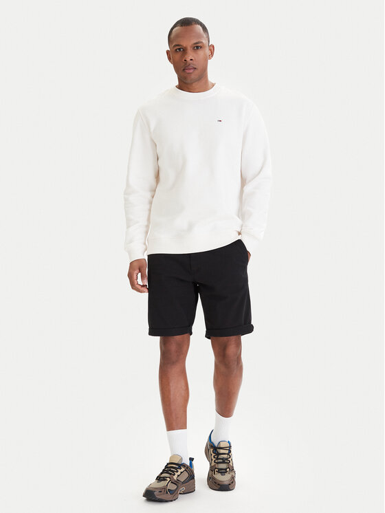 Tommy Jeans Szorty materiałowe Scanton DM0DM22852 Czarny Slim Fit