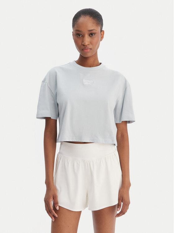 Reebok T-Shirt Klara RK25503CCW Błękitny Relaxed Fit