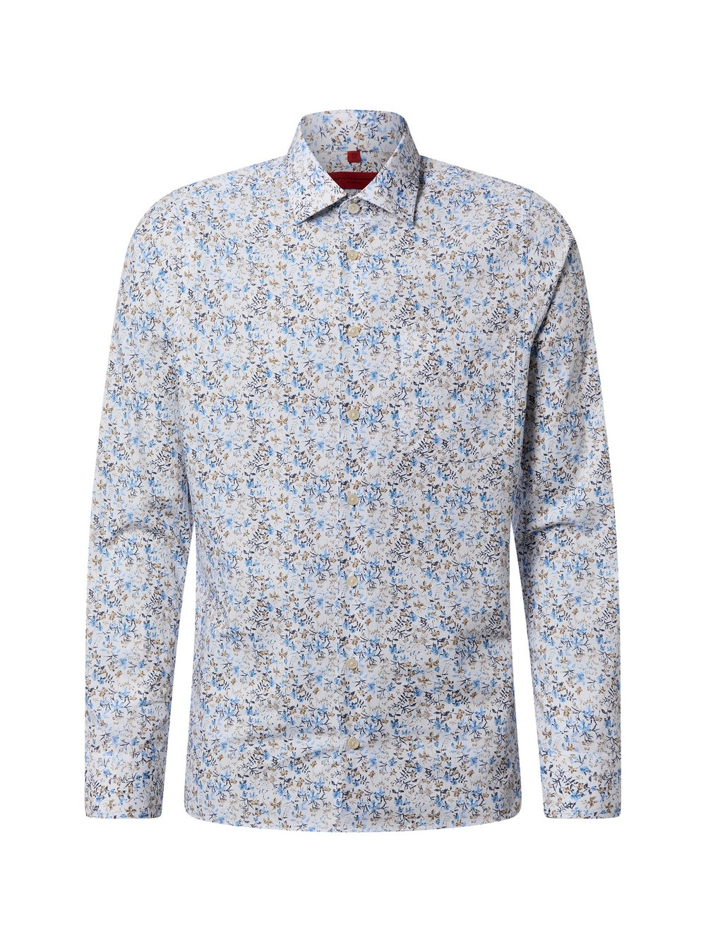 Finshley & Harding Męska koszula biznesowa - Easy Care Mężczyźni Slim Fit Bawełna biały|wielokolorowy|niebieski|brązowy, 40