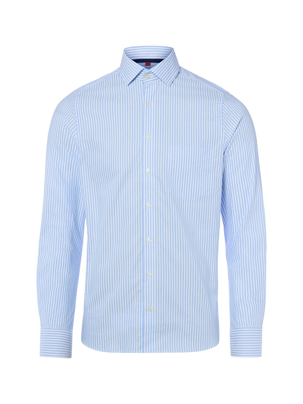 Finshley & Harding Męska koszula biznesowa Mężczyźni Slim Fit Bawełna niebieski|biały, 38