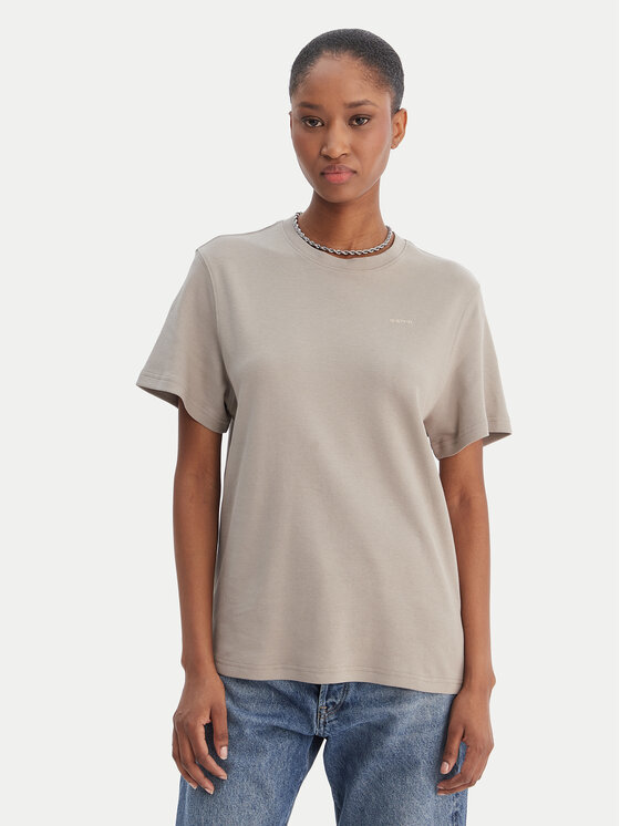 G-Star Raw T-Shirt D28730-D976 Beżowy Regular Fit