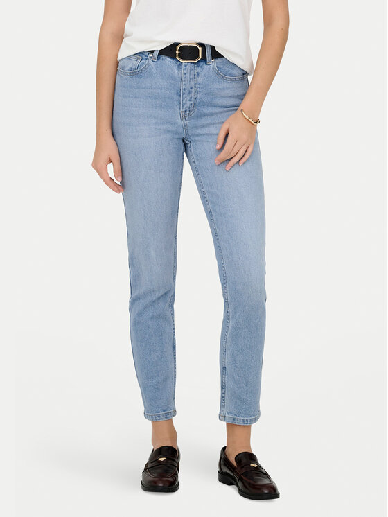ONLY Jeansy Emily 15361608 Niebieski Straight Fit