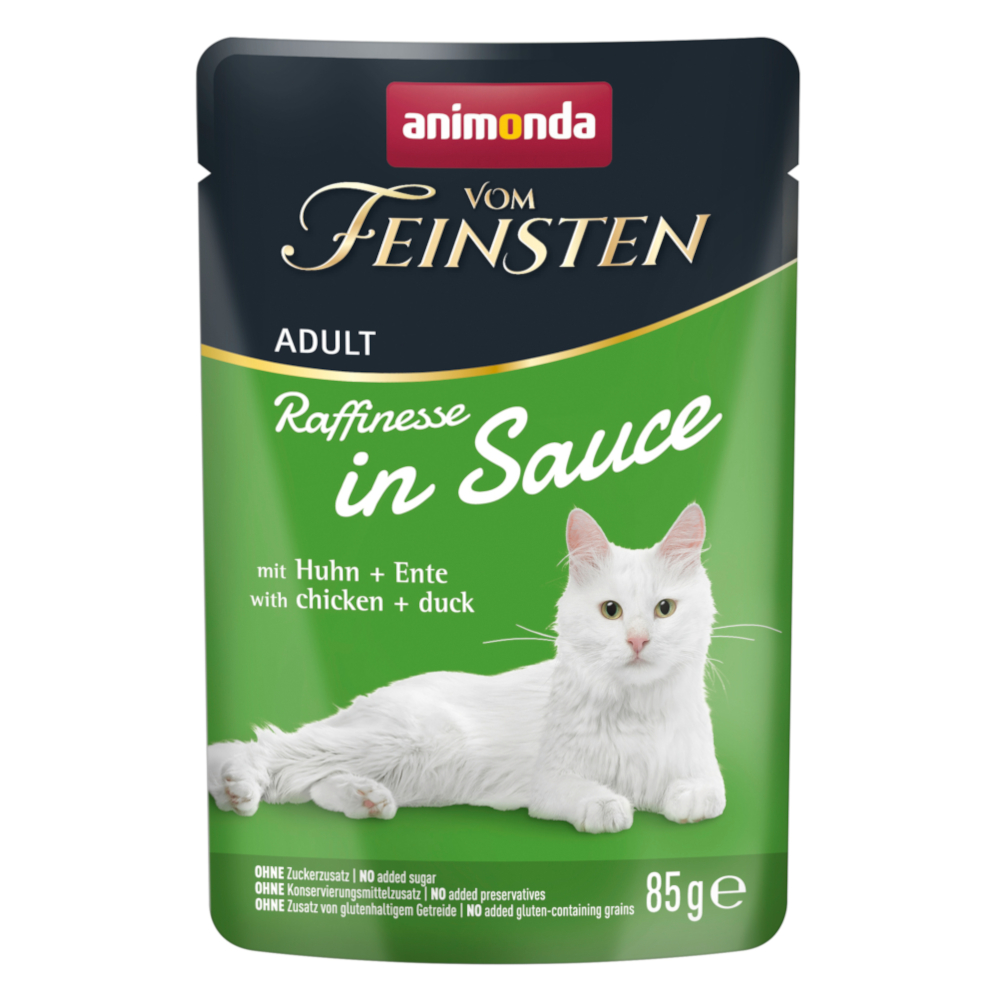 animonda vom Feinsten Adult Raffinesse w sosie, 24 x 85 g - Kurczak i kaczka