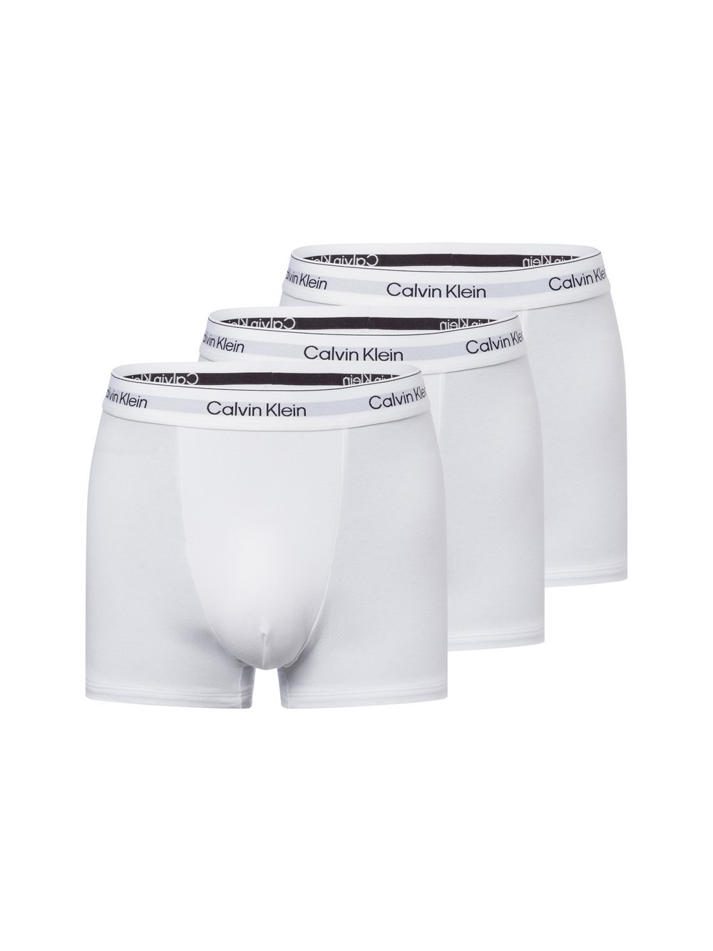 Calvin Klein Męskie kąpielówki w 3-paku Mężczyźni Bawełna biały, XXL