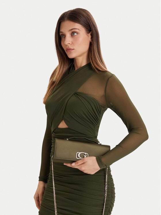 Guess Torebka Zalina Mini HWSG93 50720 Zielony