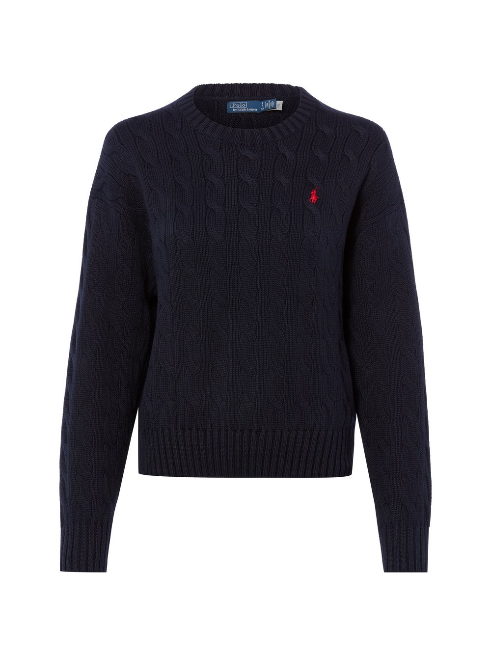 Polo Ralph Lauren Sweter damski z dzianiny Kobiety Bawełna niebieski, XL