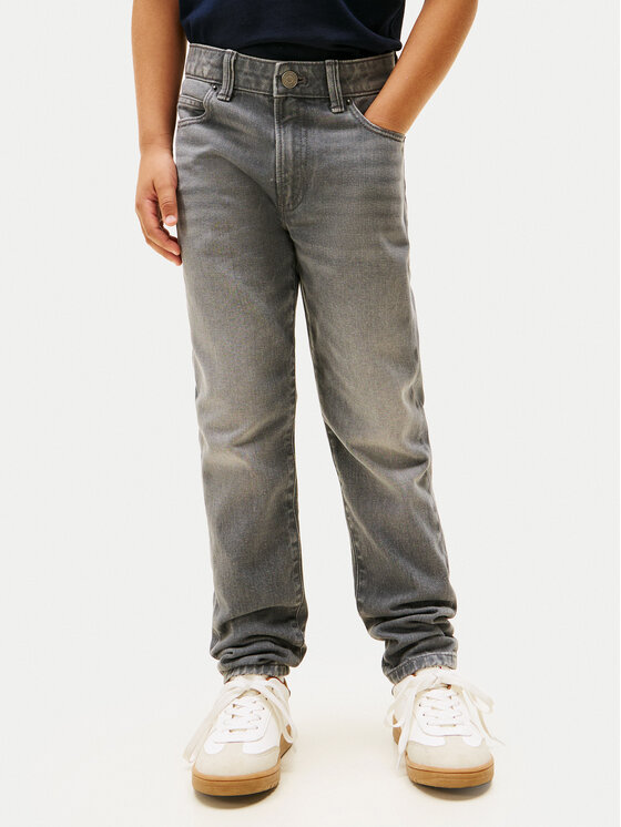 Tommy Hilfiger Jeansy KB0KB10038 D Szary Straight Fit