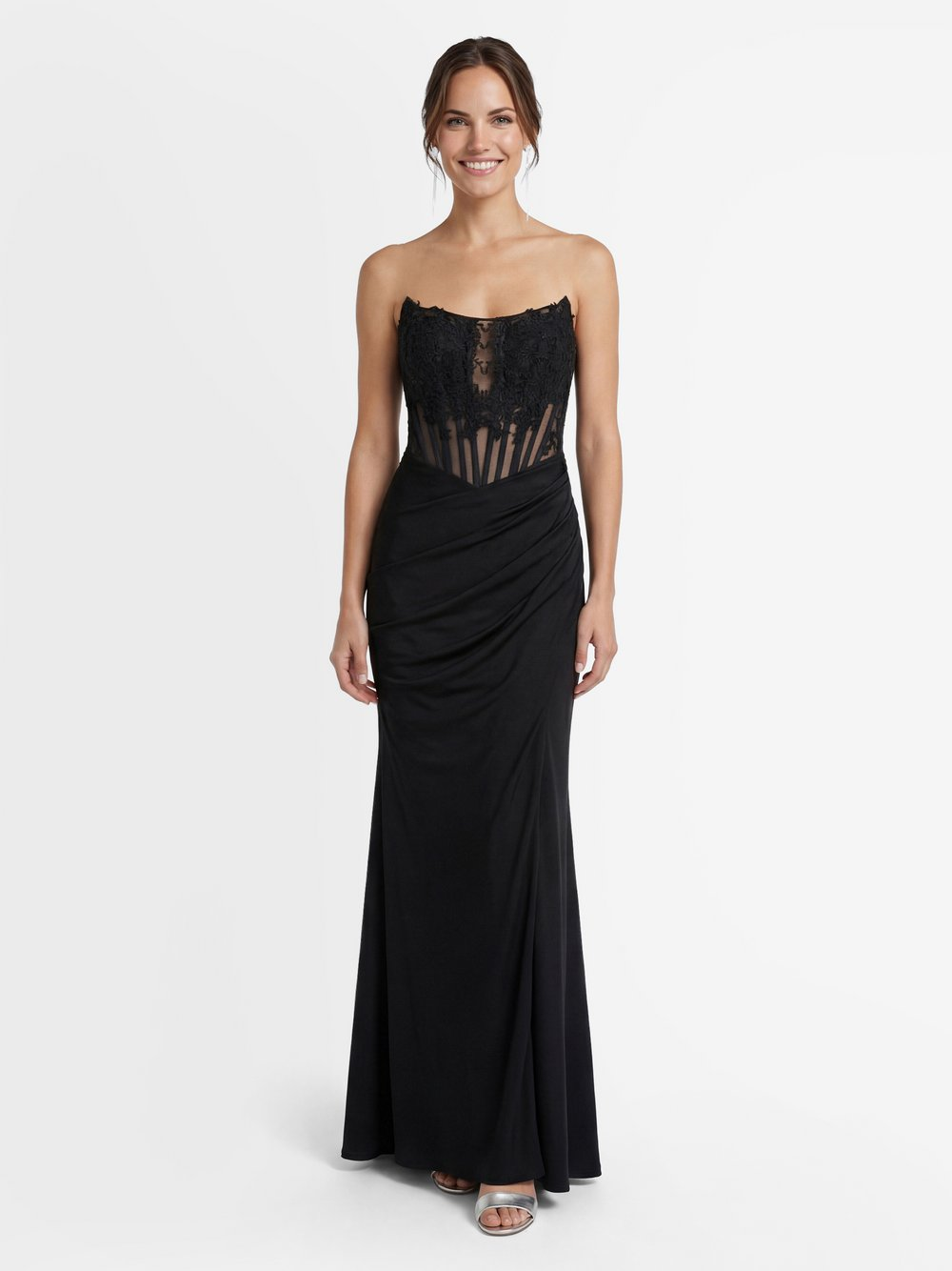 Luxuar Fashion Damska sukienka wieczorowa Kobiety czarny, 42