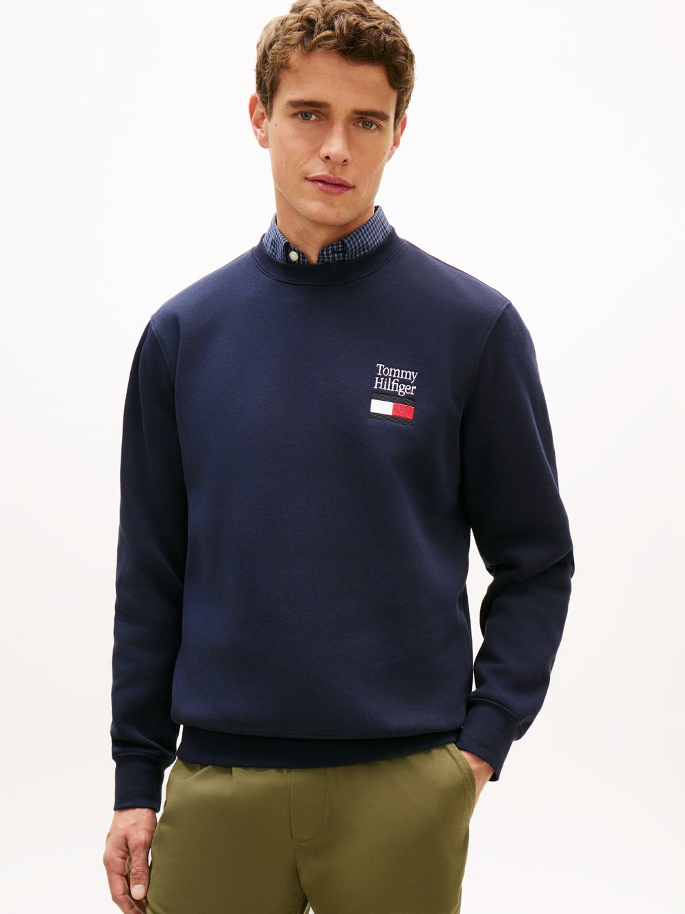Tommy Hilfiger Bluza męska Mężczyźni niebieski, XXL