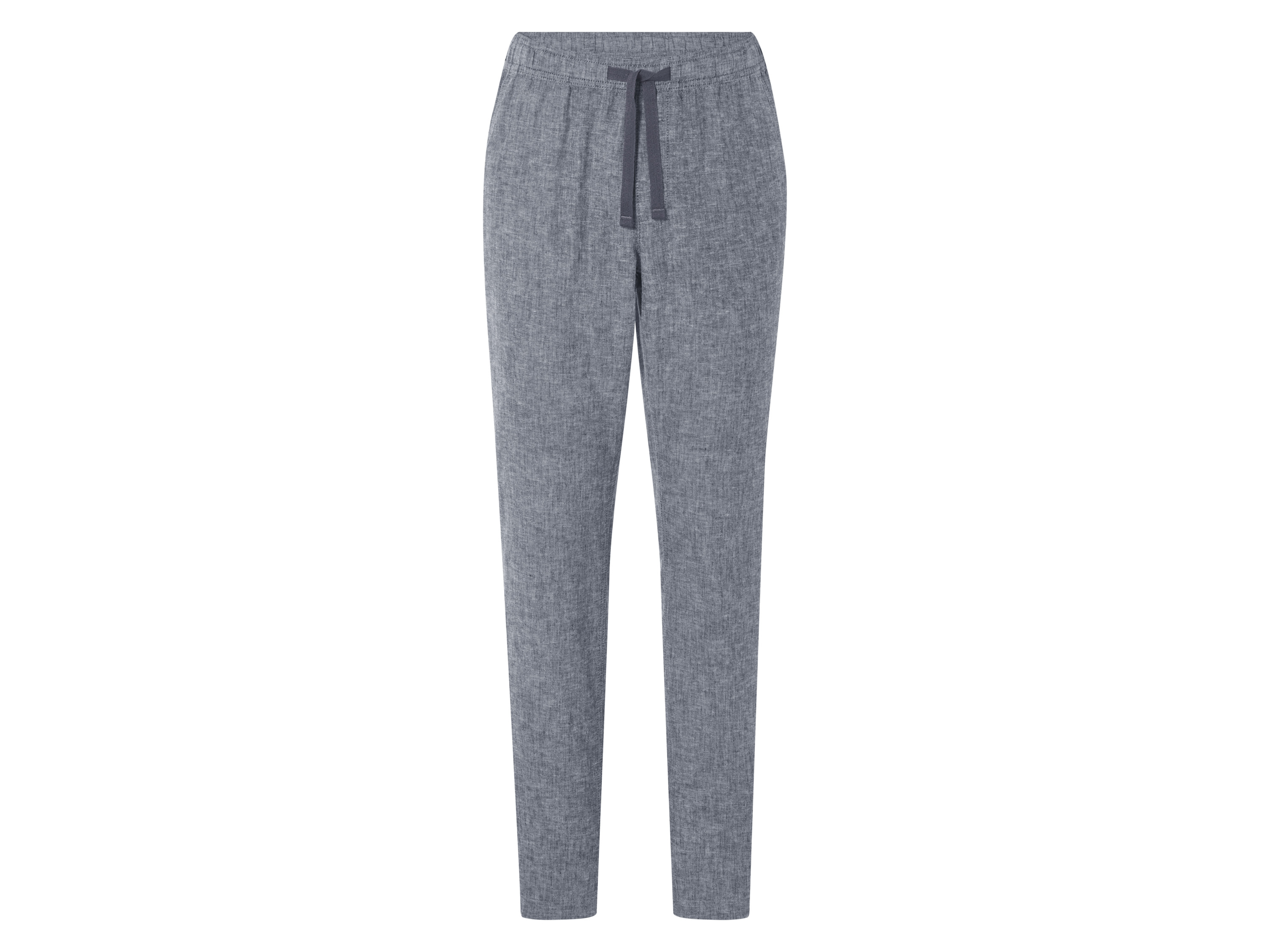 LIVERGY® Spodnie męskie z lnem i bawełną (Szary, XXL (60/62))