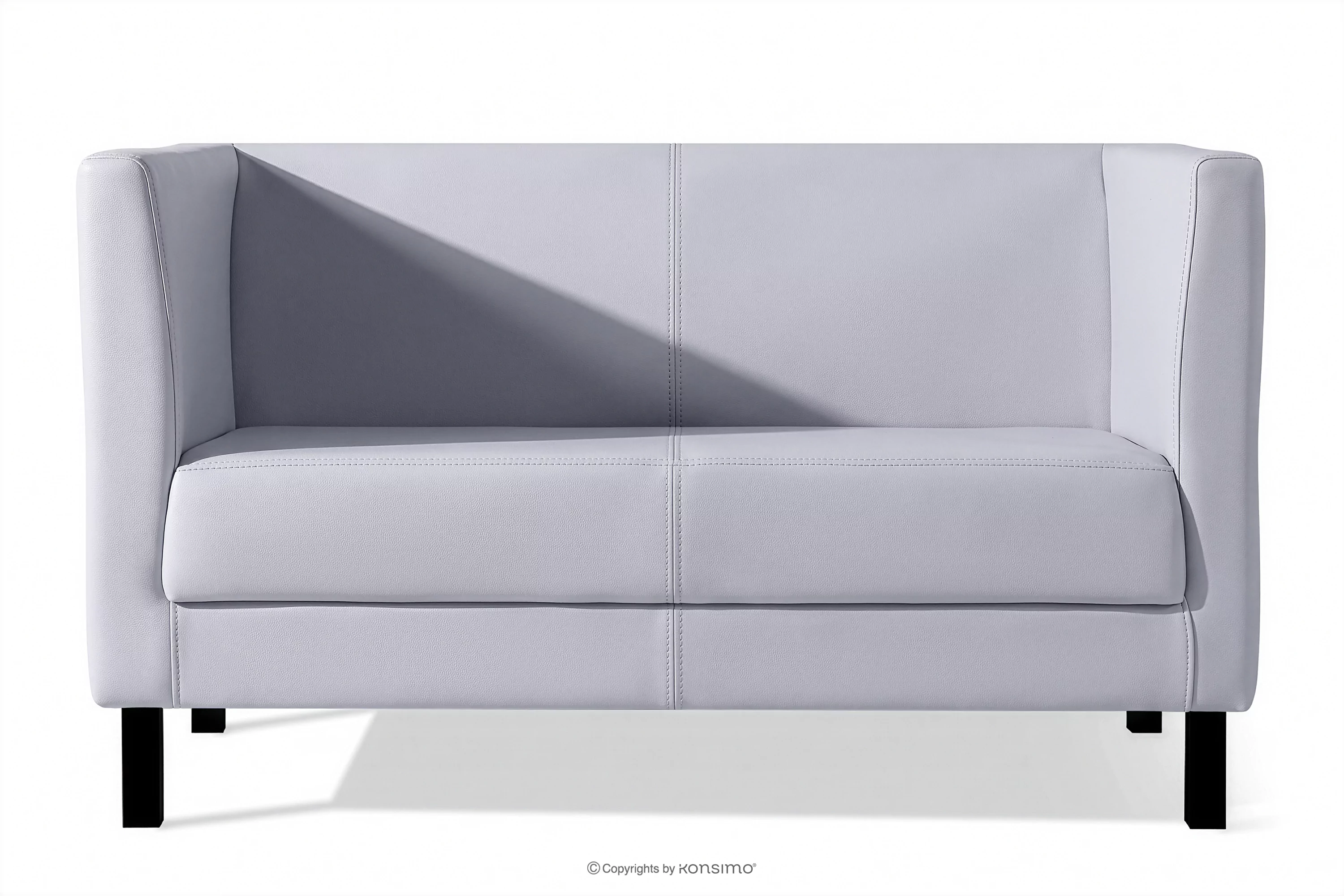 Sofa do poczekalni ekoskóra szara ESPECTO miniaturka