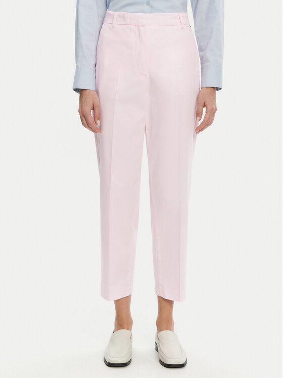 Tommy Hilfiger Chinosy WW0WW40504 Różowy Straight Fit