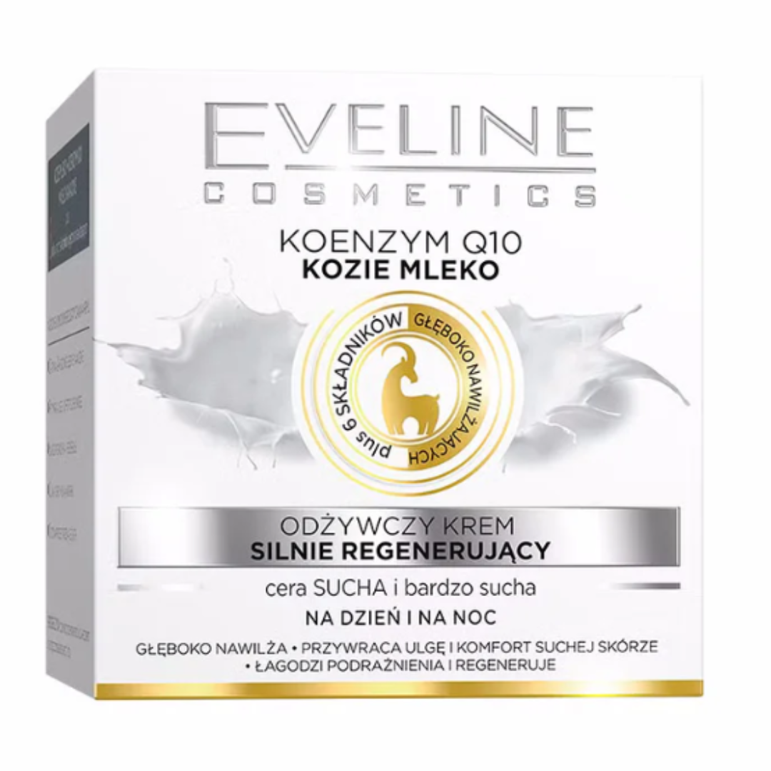 Eveline odżywczy krem regenerujący na dzień i na noc Kozie Mleko 50 ml