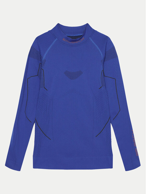 Brubeck Bielizna termoaktywna górna LS1365J Niebieski Slim Fit